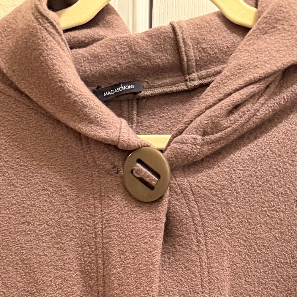 Women's Hooded Sweater Coat - Mauve Magaschoni